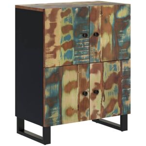 Sideboard with 4 Doors 60x33x75 cm Solid Wood Reclaimed vidaXL Sideboard with 4 Doors 60x33x75 cm Solid Wood Reclaimed vidaXL