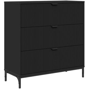 Sideboard with Drawer Black 79.5 x 33 x 82 cm Engineered wood vidaXL Sideboard with Drawer Black 79.5 x 33 x 82 cm Engineered wood vidaXL