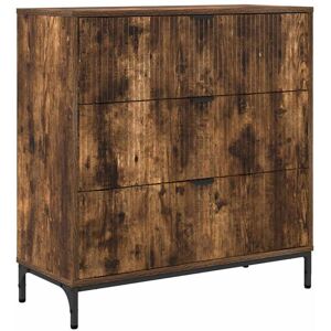 Sideboard Smoked oak 79.5 x 33 x 82 cm Engineered wood vidaXL Sideboard Smoked oak 79.5 x 33 x 82 cm Engineered wood vidaXL