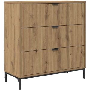 Sideboard Artisan oak 79.5 x 33 x 82 cm Engineered wood vidaXL Sideboard Artisan oak 79.5 x 33 x 82 cm Engineered wood vidaXL