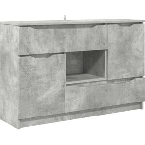 Sideboard Concrete Grey 100 x 30 x 65.6 Engineered Wood vidaXL Sideboard Concrete Grey 100 x 30 x 65.6 Engineered Wood vidaXL