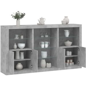 Vidaxl - Sideboard with led Lights Concrete Grey 181.5x37x100 cm Vidaxl - Sideboard with led Lights Concrete Grey 181.5x37x100 cm