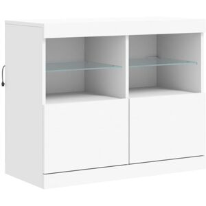 Sideboard with led Lights White 81x37x67 cm Vidaxl Sideboard with led Lights White 81x37x67 cm Vidaxl