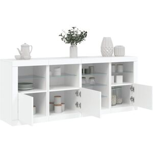 Sideboard with led Lights White 164x37x67 cm Vidaxl Sideboard with led Lights White 164x37x67 cm Vidaxl