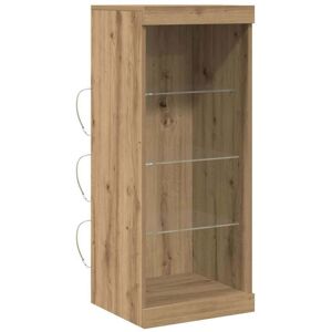 VidaXL Sideboard with LED Lights Artisan Oak 41x37x100 cm - Sideboard VidaXL Sideboard with LED Lights Artisan Oak 41x37x100 cm - Sideboard