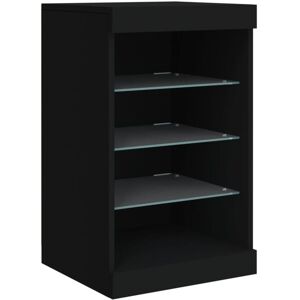 Sideboard with led Lights Black 41x37x67 cm Vidaxl Sideboard with led Lights Black 41x37x67 cm Vidaxl