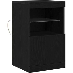 Sideboard Black oak 41 x 37 x 67 cm Engineered wood Vidaxl Sideboard Black oak 41 x 37 x 67 cm Engineered wood Vidaxl