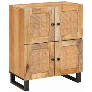 Sideboard with Storage Brown 60 x 33 x 75 cm Solid Mango Wood vidaXL Sideboard with Storage Brown 60 x 33 x 75 cm Solid Mango Wood vidaXL