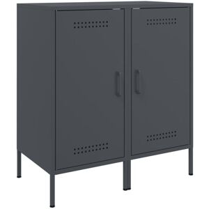Sideboards 2 pcs Anthracite 36x39x79 cm Steel Vidaxl Sideboards 2 pcs Anthracite 36x39x79 cm Steel Vidaxl