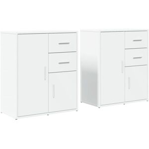 Vidaxl - Sideboards 2 pcs White 60x31x70 cm Engineered Wood Vidaxl - Sideboards 2 pcs White 60x31x70 cm Engineered Wood