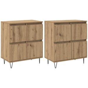 Vidaxl - Sideboards 2 pcs Artisan oak 120 x 35 x 70 cm Engineered wood Vidaxl - Sideboards 2 pcs Artisan oak 120 x 35 x 70 cm Engineered wood