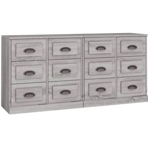 Sideboards 2 pcs Grey Sonoma Engineered Wood Vidaxl Sideboards 2 pcs Grey Sonoma Engineered Wood Vidaxl