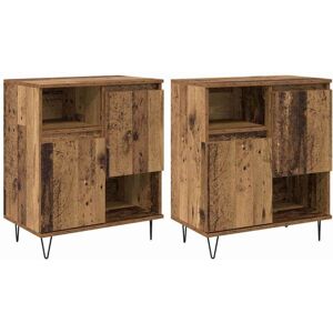 Vidaxl - Sideboards 2 pcs Old wood 120 x 35 x 70 cm Engineered wood Vidaxl - Sideboards 2 pcs Old wood 120 x 35 x 70 cm Engineered wood