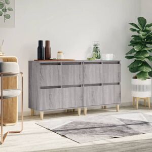 Sideboards 2 pcs Grey Sonoma 60x35x70 cm Engineered Wood Vidaxl Sideboards 2 pcs Grey Sonoma 60x35x70 cm Engineered Wood Vidaxl
