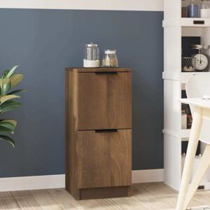 Sideboard Brown Oak 30x30x70 cm Engineered Wood Vidaxl Sideboard Brown Oak 30x30x70 cm Engineered Wood Vidaxl