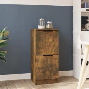 Sideboard Smoked Oak 30x30x70 cm Engineered Wood Vidaxl Sideboard Smoked Oak 30x30x70 cm Engineered Wood Vidaxl