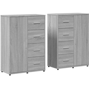 Vidaxl - Sideboards 2 pcs Grey Sonoma 60x31x84 cm Engineered Wood Vidaxl - Sideboards 2 pcs Grey Sonoma 60x31x84 cm Engineered Wood