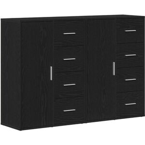 Vidaxl - Sideboards 2 pcs Black oak 60 x 31 x 84 cm Engineered wood Vidaxl - Sideboards 2 pcs Black oak 60 x 31 x 84 cm Engineered wood