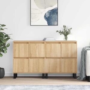 Sideboards 2 pcs Sonoma Oak Engineered Wood Vidaxl Sideboards 2 pcs Sonoma Oak Engineered Wood Vidaxl
