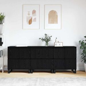Vidaxl - Sideboards 3 pcs Black oak 180 x 35 x 70 cm Engineered wood Vidaxl - Sideboards 3 pcs Black oak 180 x 35 x 70 cm Engineered wood