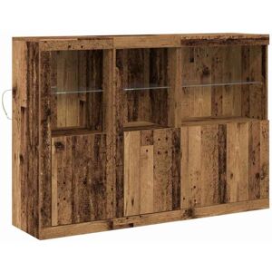 Vidaxl - Sideboard with led Lights Old Wood 142.5x37x100 cm Engineered Wood Vidaxl - Sideboard with led Lights Old Wood 142.5x37x100 cm Engineered Wood
