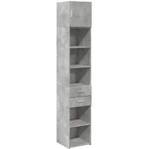 Slim Storage Cabinet Concrete Grey 40x42.5x225 cm Engineered Wood Vidaxl Slim Storage Cabinet Concrete Grey 40x42.5x225 cm Engineered Wood Vidaxl