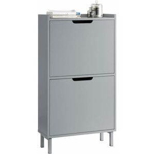 SoBuy 2 Flip-drawers Shoe Cabinet Shoe Rack,H90cm Grey,FSR151-HG SoBuy 2 Flip-drawers Shoe Cabinet Shoe Rack,H90cm Grey,FSR151-HG
