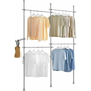 Adjustable Wardrobe Organiser Clothes Shelf,KLS03-HG - Sobuy Adjustable Wardrobe Organiser Clothes Shelf,KLS03-HG - Sobuy