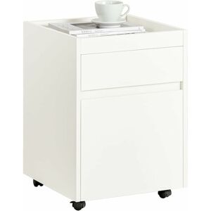 Office Mobile File Cabinet with 2 Drawers,FBT121-W - Sobuy Office Mobile File Cabinet with 2 Drawers,FBT121-W - Sobuy