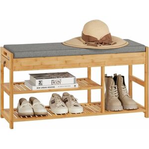 Sobuy - Shoe Racks and Tidies Padded Hallway Shoe Storage Rack Bench with Storage Space,FSR47-N Sobuy - Shoe Racks and Tidies Padded Hallway Shoe Storage Rack Bench with Storage Space,FSR47-N