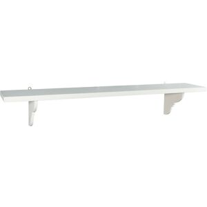 Biscottini - Solid lime wood white finish w120xdp22xh22 cm Made in Italy sized wall shelf. Biscottini - Solid lime wood white finish w120xdp22xh22 cm Made in Italy sized wall shelf.