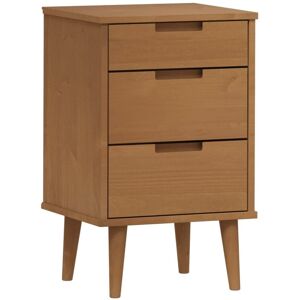 Bedside Cabinet molde Brown 40x35x65 cm Solid Wood Pine Vidaxl Bedside Cabinet molde Brown 40x35x65 cm Solid Wood Pine Vidaxl