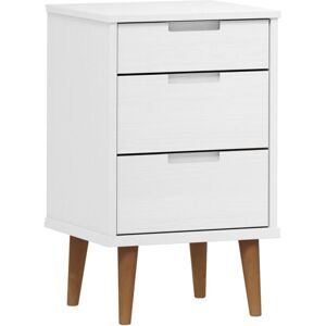 Bedside Cabinet molde White 40x35x65 cm Solid Wood Pine Vidaxl Bedside Cabinet molde White 40x35x65 cm Solid Wood Pine Vidaxl