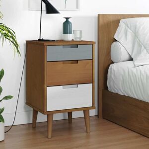 Bedside Cabinet molde Brown 40x35x65 cm Solid Wood Pine Vidaxl Bedside Cabinet molde Brown 40x35x65 cm Solid Wood Pine Vidaxl