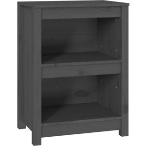 Book Cabinet Grey 50x35x68 cm Solid Wood Pine Vidaxl Book Cabinet Grey 50x35x68 cm Solid Wood Pine Vidaxl