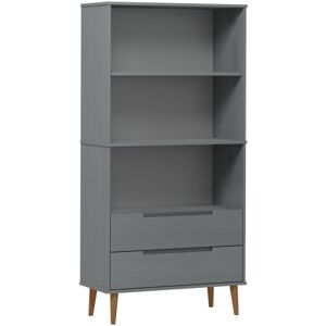 Vidaxl - Bookcase molde Grey 85x35x170,5 cm Solid Wood Pine Vidaxl - Bookcase molde Grey 85x35x170,5 cm Solid Wood Pine