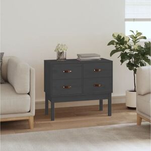 Console Cabinet Grey 90x40x78 cm Solid Wood Pine Vidaxl Console Cabinet Grey 90x40x78 cm Solid Wood Pine Vidaxl