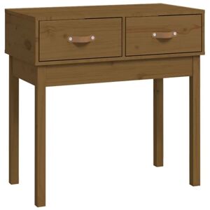 Console Table Honey Brown 76.5x40x75 cm Solid Wood Pine Vidaxl Console Table Honey Brown 76.5x40x75 cm Solid Wood Pine Vidaxl