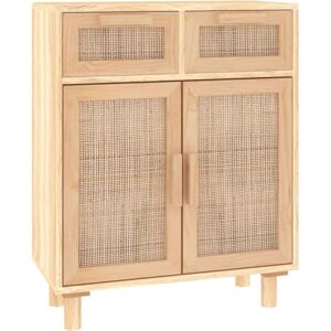 Sideboard Brown 60x30x75 cm Solid Wood Pine and Natural Rattan vidaXL Sideboard Brown 60x30x75 cm Solid Wood Pine and Natural Rattan vidaXL