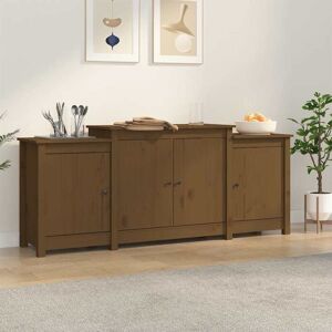 Vidaxl - Sideboard Honey Brown 164x37x68 cm Solid Wood Pine Vidaxl - Sideboard Honey Brown 164x37x68 cm Solid Wood Pine