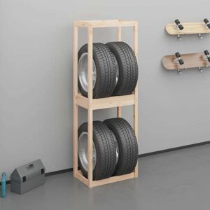 Tire Rack 63x40x180 cm Solid Wood Pine vidaXL Tire Rack 63x40x180 cm Solid Wood Pine vidaXL