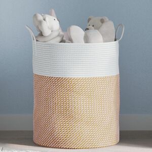 vidaXL Storage Basket Cotton - Modern, Breathable, Space-saving - Storage Basket vidaXL Storage Basket Cotton - Modern, Breathable, Space-saving - Storage Basket