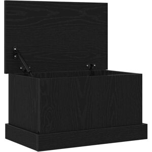 Storage Box Black oak 50 x 30 x 28 cm Engineered Wood Vidaxl Storage Box Black oak 50 x 30 x 28 cm Engineered Wood Vidaxl