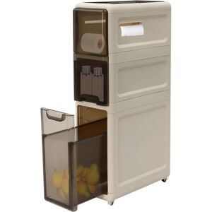 CNCEST Storage Cabinet, Bathroom Storage Cabinet for Small Space, 3 Tier Cabinet Drawer Organizer, Narrow Slim Rolling Cart Organizer, for Living Rooms, CNCEST Storage Cabinet, Bathroom Storage Cabinet for Small Space, 3 Tier Cabinet Drawer Organizer, Narrow Slim Rolling Cart Organizer, for Living Rooms,