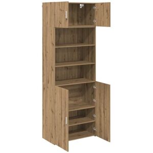 Storage Cabinet Artisan Oak 80 x 42.5 x 225 cm Engineered Wood vidaXL Storage Cabinet Artisan Oak 80 x 42.5 x 225 cm Engineered Wood vidaXL
