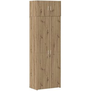 Storage Cabinet Artisan oak 70 x 42.5 x 225 cm Engineered wood Vidaxl Storage Cabinet Artisan oak 70 x 42.5 x 225 cm Engineered wood Vidaxl
