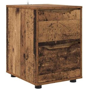 Storage Cabinet Old Wood 40 x 48 x 57 cm Engineered Wood vidaXL Storage Cabinet Old Wood 40 x 48 x 57 cm Engineered Wood vidaXL