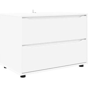 Storage Cabinet White 80 x 48 x 57 cm Engineered Wood vidaXL Storage Cabinet White 80 x 48 x 57 cm Engineered Wood vidaXL
