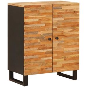 Storage Sideboard Brown 60 x 33.5 x 75 cm Solid Mango Wood vidaXL Storage Sideboard Brown 60 x 33.5 x 75 cm Solid Mango Wood vidaXL