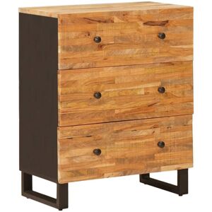 Storage Sideboard Brown 60 x 33 x 75 cm Solid Mango Wood vidaXL Storage Sideboard Brown 60 x 33 x 75 cm Solid Mango Wood vidaXL
